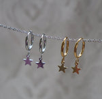 Load image into Gallery viewer, Mini Star Hoops