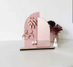 Load image into Gallery viewer, Blush and rose gold earring stand