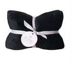 Load image into Gallery viewer, Luxe Velvet Heat Pillow Black