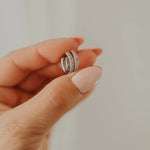 Load image into Gallery viewer, Twilight Hoops Sterling Silver