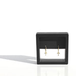 Load image into Gallery viewer, QUEEN OF THE FOXES EARRINGS - HUGGIES SLEEPER PETITE - CROSS