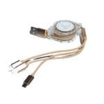 Load image into Gallery viewer, QUEEN OF THE FOXES RETRACTABLE PHONE CHARGER