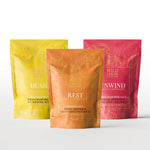 Load image into Gallery viewer, WILD EMERY PEACEFUL NATURAL BATH SALTS THREE PACK