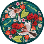 Load image into Gallery viewer, Chirpy Fantails Round Puzzle 1000pce