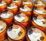 Load image into Gallery viewer, GOLDEN HEALER QUARTZ CRYSTAL CANDLE