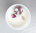 Load image into Gallery viewer, PINK TOURMALINE CRYSTAL CANDLE