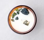 Load image into Gallery viewer, MOSS AGATE CRYSTAL CANDLE