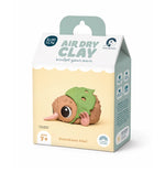 Load image into Gallery viewer, Kuwi Clay Air Dry Clay 'Kwawkawa Kiwi' craft kit in its original retail packaging, featuring a brown clay fantail sitting on a mushroom on a mint green background.