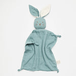 Load image into Gallery viewer, Organic Muslin Bunny Lovey Sage with Milk ears