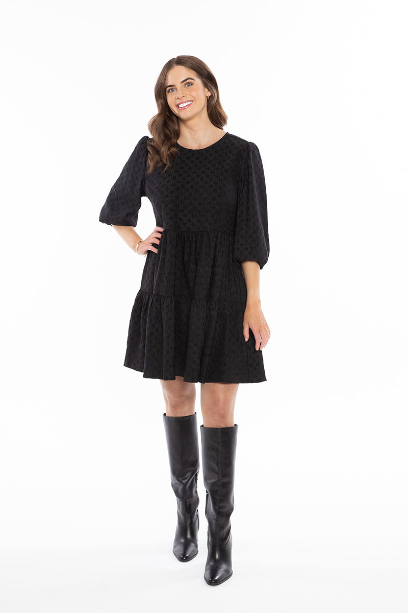 Amy smock dress Black