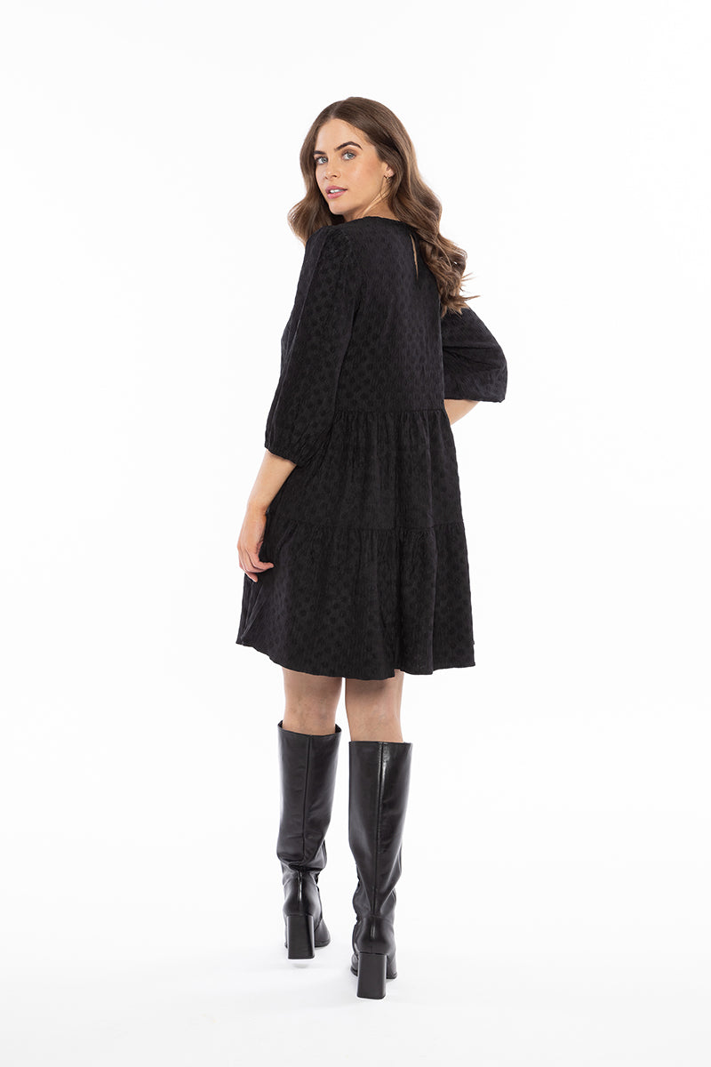 Amy smock dress Black