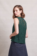 Load image into Gallery viewer, Finer things lace top, Verde
