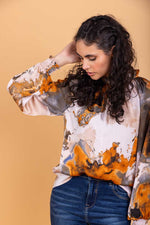 Load image into Gallery viewer, Alaia Blouse Top Print
