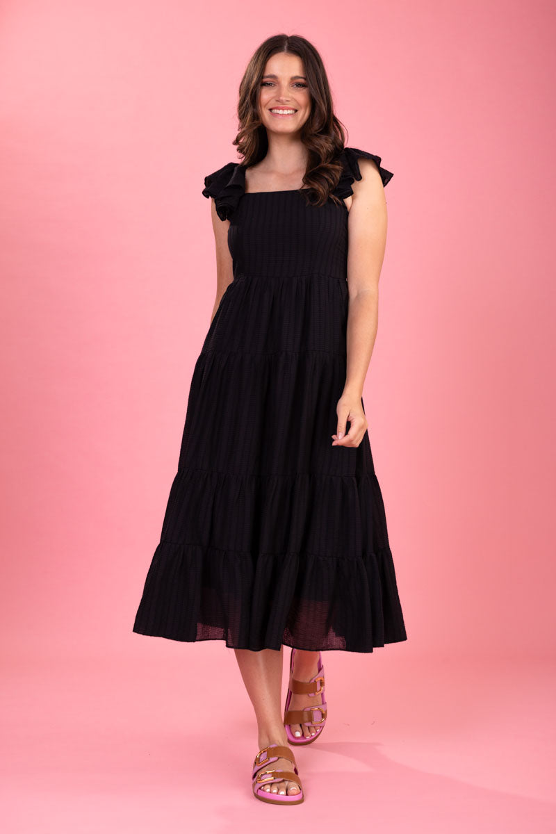 Sandy Midi Dress Black