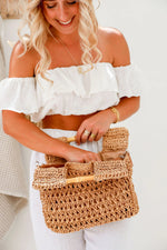 Load image into Gallery viewer, Lattice Light Tote - Tan
