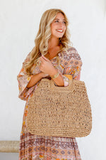 Load image into Gallery viewer, Versa Weave Tote - Tan
