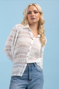 Kristin Shirt White Chiffon