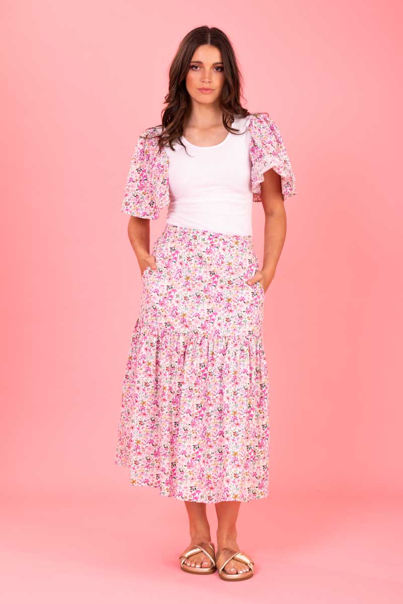 Lexi Skirt Pink Floral