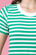 Load image into Gallery viewer, Frankie Midi Dress Green
Stripe
