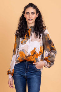 Alaia Blouse Top Print