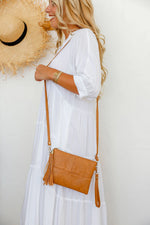 Load image into Gallery viewer, Clutch Bag with Strap - Tan
