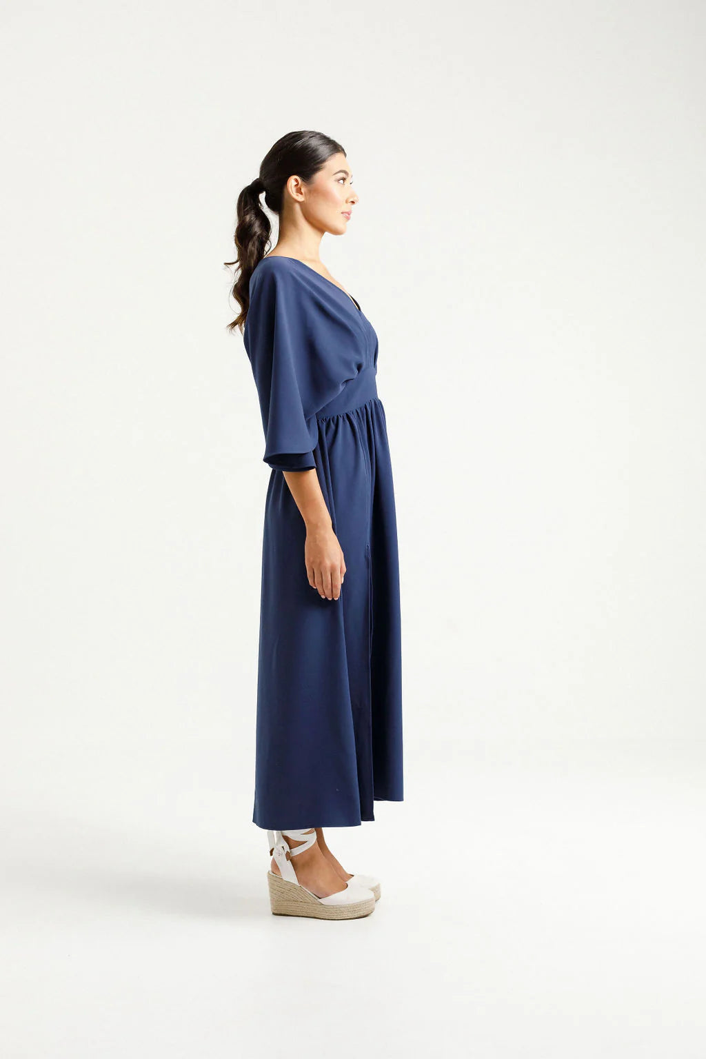 Sara Dress - Indigo Blue