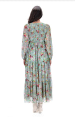Load image into Gallery viewer, Eva dress green Floral
