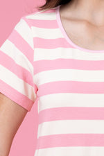 Load image into Gallery viewer, Kendra midi dress Pink Stripe
