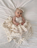 Load image into Gallery viewer, Enchanted Garden Organic Muslin Swaddle.
