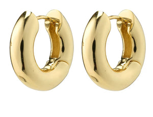 Aica recycled chunky hoop earrings