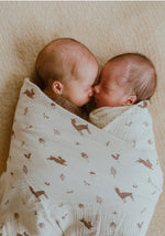 Load image into Gallery viewer, Woodlands Organic Muslin Swaddle
