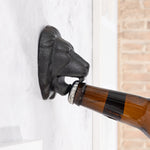 Load image into Gallery viewer, LION HEAD WALL MOUNTED BOTTLE OPENER (CAST IRON)
