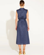 Load image into Gallery viewer, A Walk In The Park Linen Sleeveless Midi Dress
