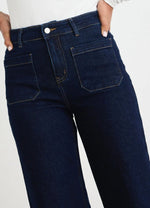 Load image into Gallery viewer, Zoey Indigo High Rise Wide Leg Pocket Jean
