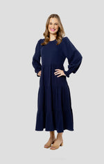 Load image into Gallery viewer, Complete Midi Dress Navy
