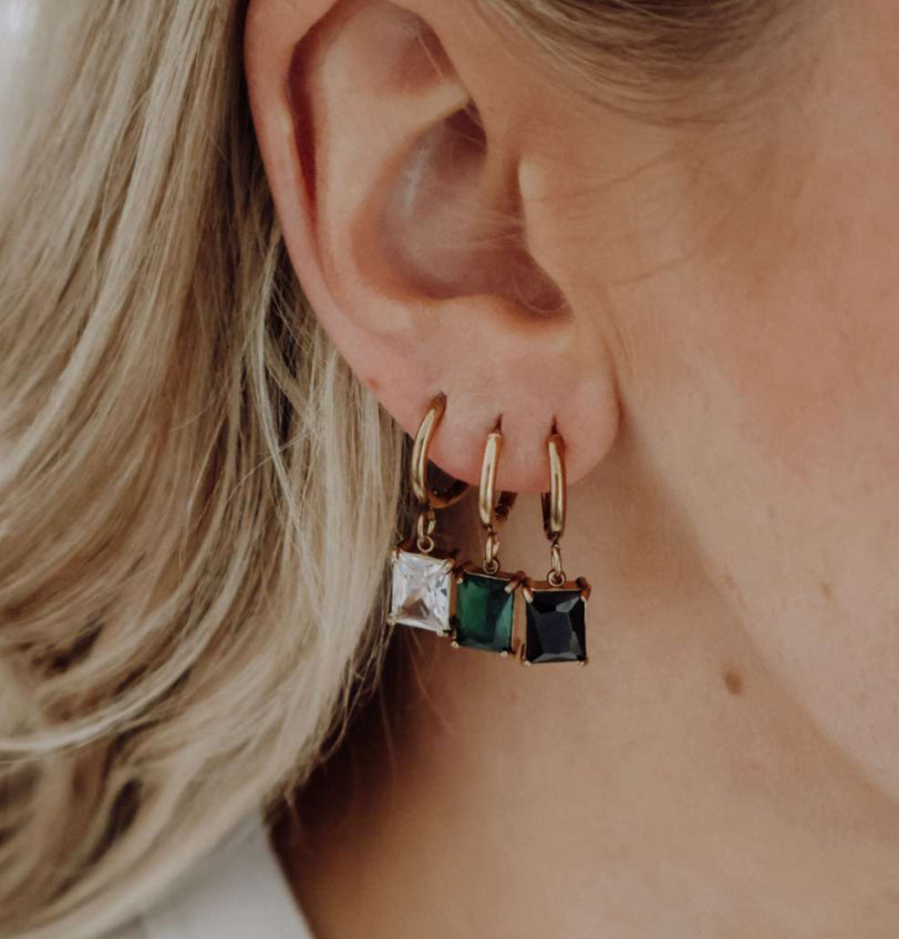 Ivy hoop earrings gold