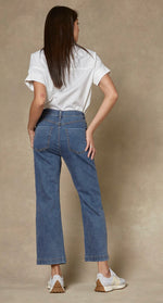 Load image into Gallery viewer, Cody Blue Denim Kick Flare
