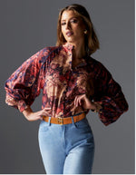 Load image into Gallery viewer, Berry Kiss Blouse - Floral
