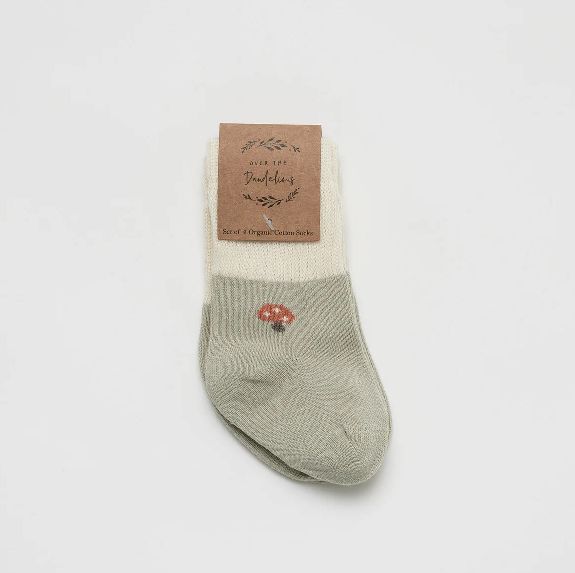 Set of 2 Socks Mushroom