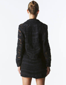 Worth It Lace Blazer - Black