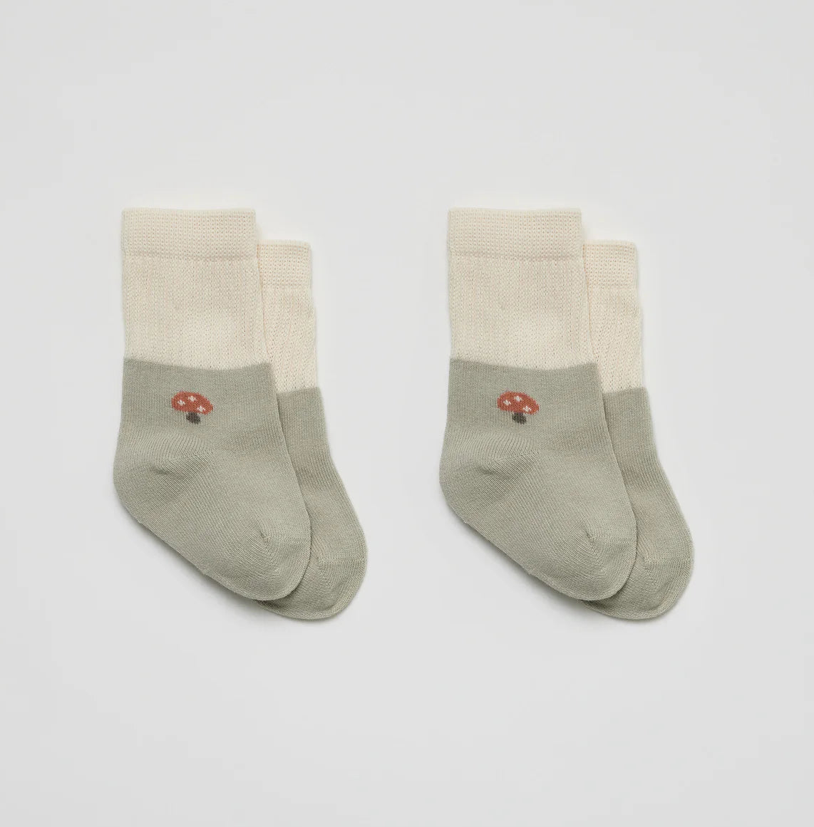 Set of 2 Socks Mushroom