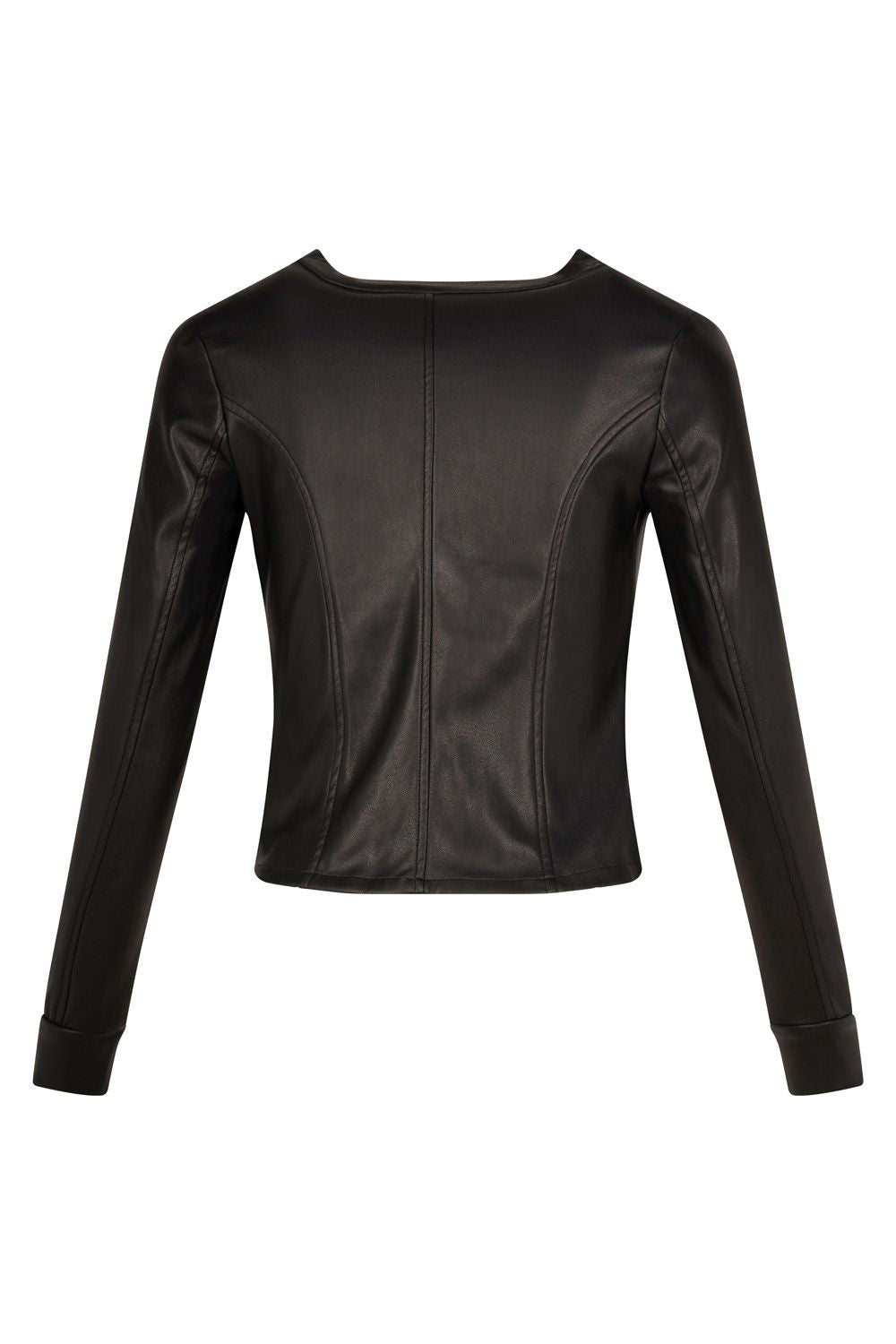 Mika Faux Leather Jacket Black