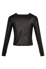 Load image into Gallery viewer, Mika Faux Leather Jacket Black
