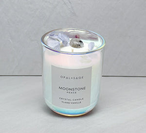 Moonstone Dream Crystal Candle