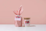 Load image into Gallery viewer, Rose and wildflower soy candle.
