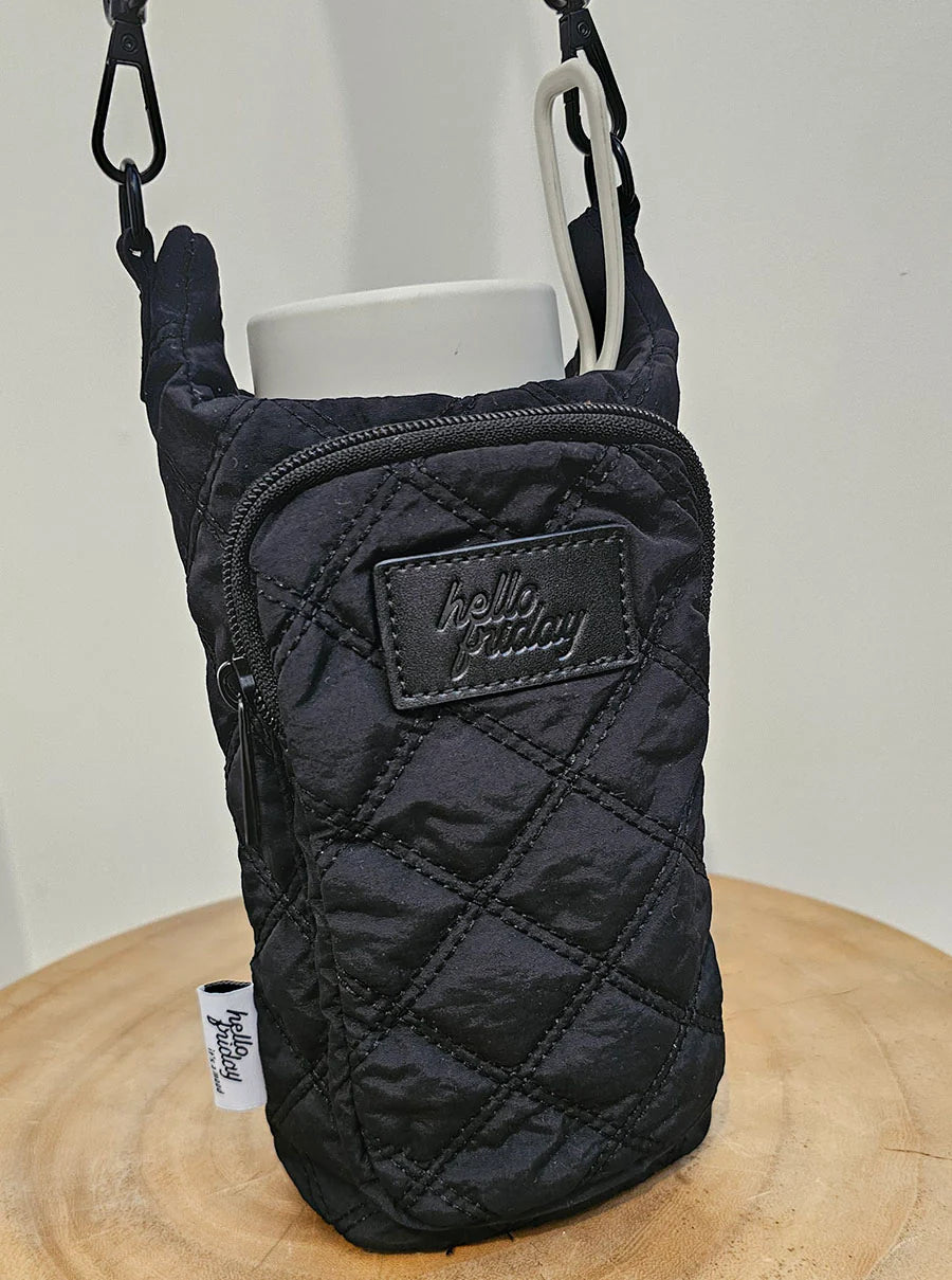 Hello Friday Black Bottle Bag