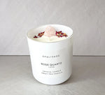 Load image into Gallery viewer, ROSE QUARTZ CRYSTAL CANDLE
