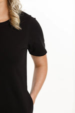 Load image into Gallery viewer, Taylor Tee Dress Black
