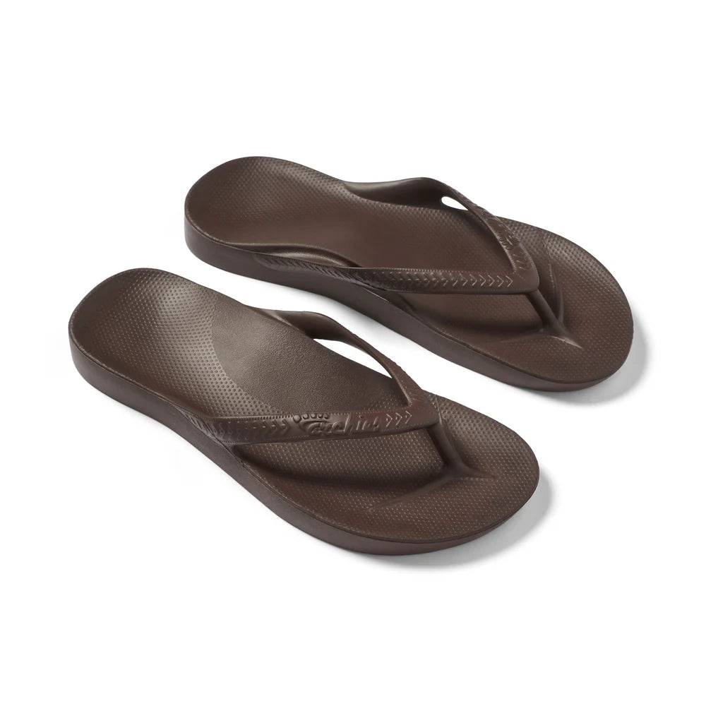 Archie’s Brown - Arch Support Jandals