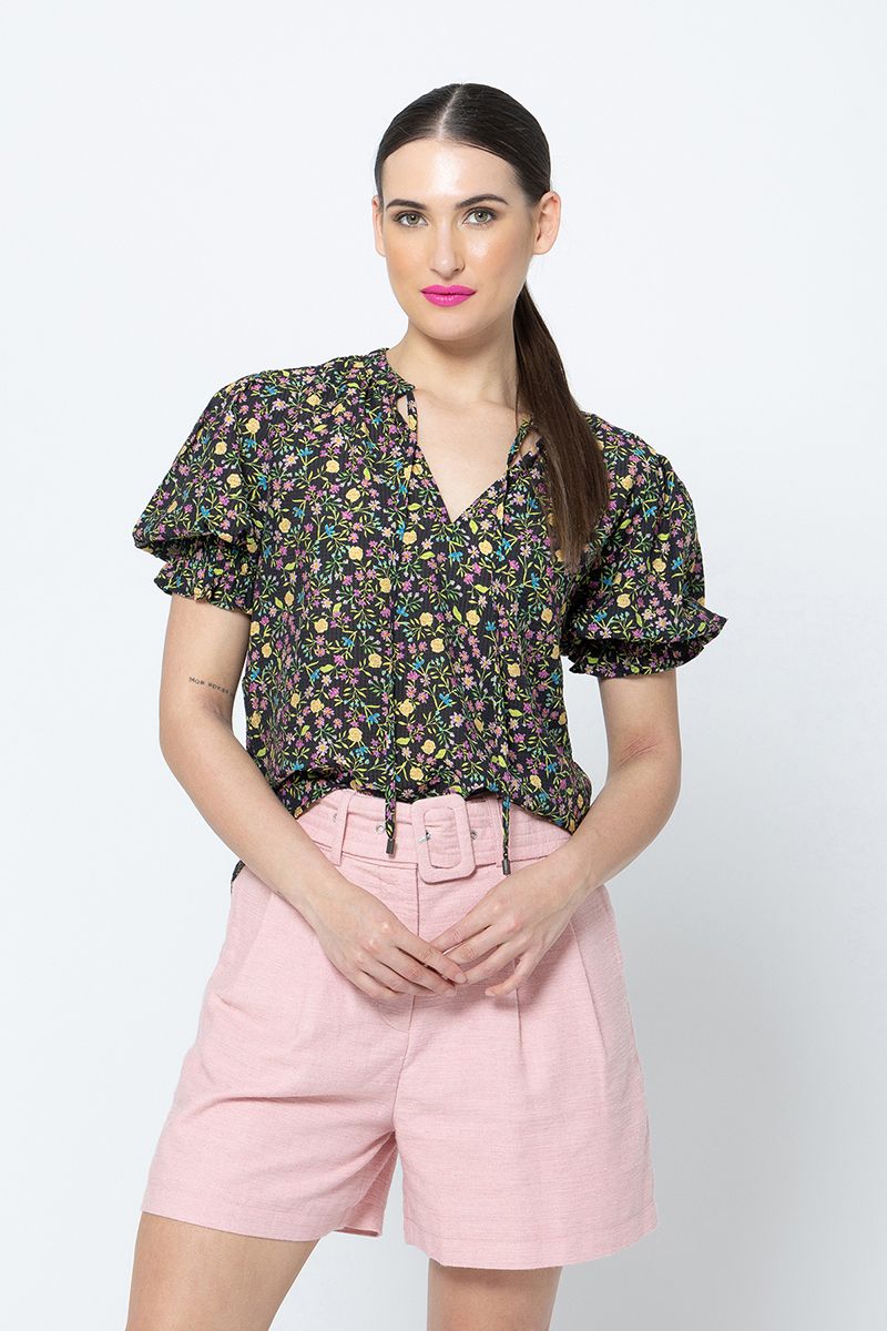 Honey Blouse Garden Pop